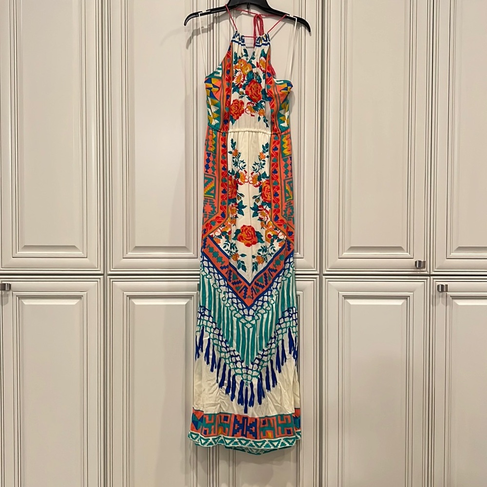 Patterned Maxi Dress - image 1